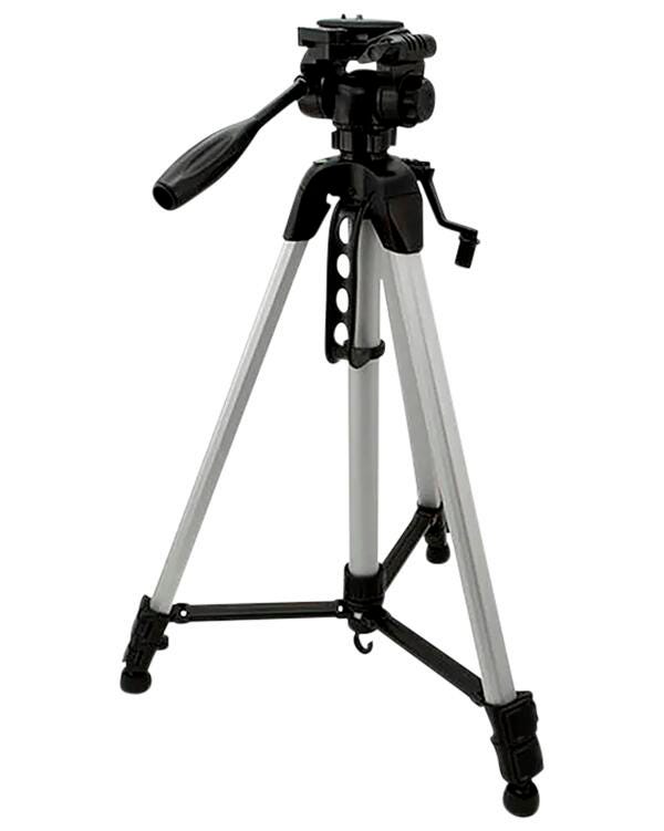 GPX Camera Tripod, 62 Inches, Silver/Black 2006688